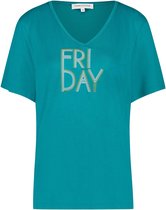 Tramontana | T-Shirt Modal Friday | Azure | Maat L
