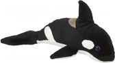 Pluche knuffel orka walvis van 25 cm - Orka speelgoed knuffels artikelen.
