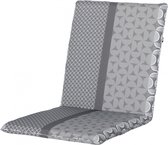 stapelstoelkussen Pasa 97 x 49 x 4 cm polykatoen grijs
