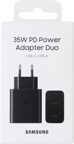 Samsung - Power Duo Adapter - 35W - Zwart