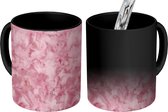 Magische Mok - Foto op Warmte Mokken - Patroon - Abstract - Waterverf - Roze - Magic Mok - Beker - 350 ML - Uitdeelcadeautjes