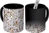 Magische Mok - Foto op Warmte Mokken - Roest print - Verf - Patronen - Magic Mok - Beker - 350 ML - Uitdeelcadeautjes