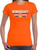 Koningsdag t-shirt Kingsday - oranje - dames - koningsdag outfit / kleding XXL