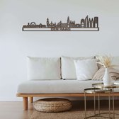 Skyline Den Haag 2 Zwart Mdf 165 Cm Wanddecoratie Voor Aan De Muur Met Tekst City Shapes