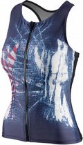 tanktop BEsuit dames polyamide donkerblauw B-cup maat 42