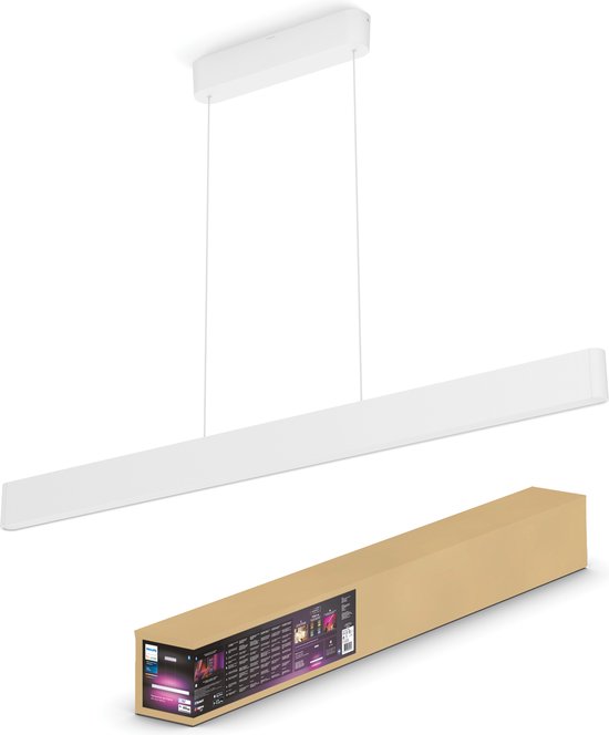 Philips Hue Ensis - Ambiance blanche et couleur - Lampe suspendue - 2 points lumineux - blanc - 2 x 3000lm - Bluetooth