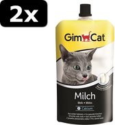 2x GIMCAT KATTENMELK POUCH 200ML