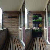 Grönfeld GRO Wall plantenwand zwart - inclusief wandbakken | Olijf Groen