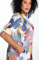 Paprika Dames Linnen tuniekjurk met vlindermotief - Jurk - Maat 44