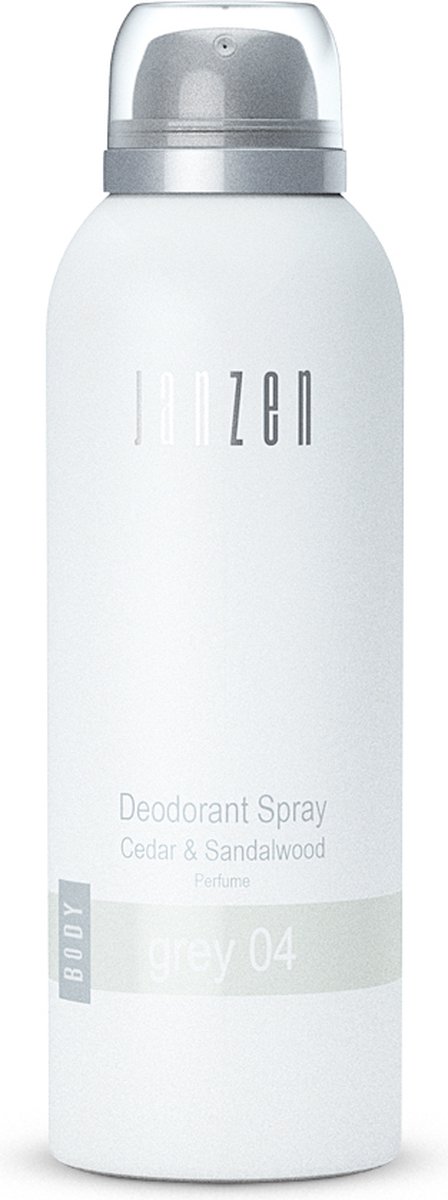 JANZEN Deodorant Spray Grey 04 - Anti-Transpirant Spray - Fris en Zuiver - Verzorgend - 150 ml