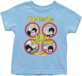 The Beatles Kinder Tshirt -Kids tm 5 jaar- Yellow Submarine Portholes Blauw