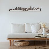 Skyline Katwijk Notenhout 165 Cm Wanddecoratie Voor Aan De Muur Met Tekst City Shapes