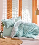 Minimal 2-persoons dekbedovertrekset 200x220cm katoen renforcé sole mint