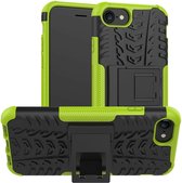 Case2go - Telefoonhoesje geschikt voor iPhone SE 2022 - Schokbestendige Back Cover - Groen