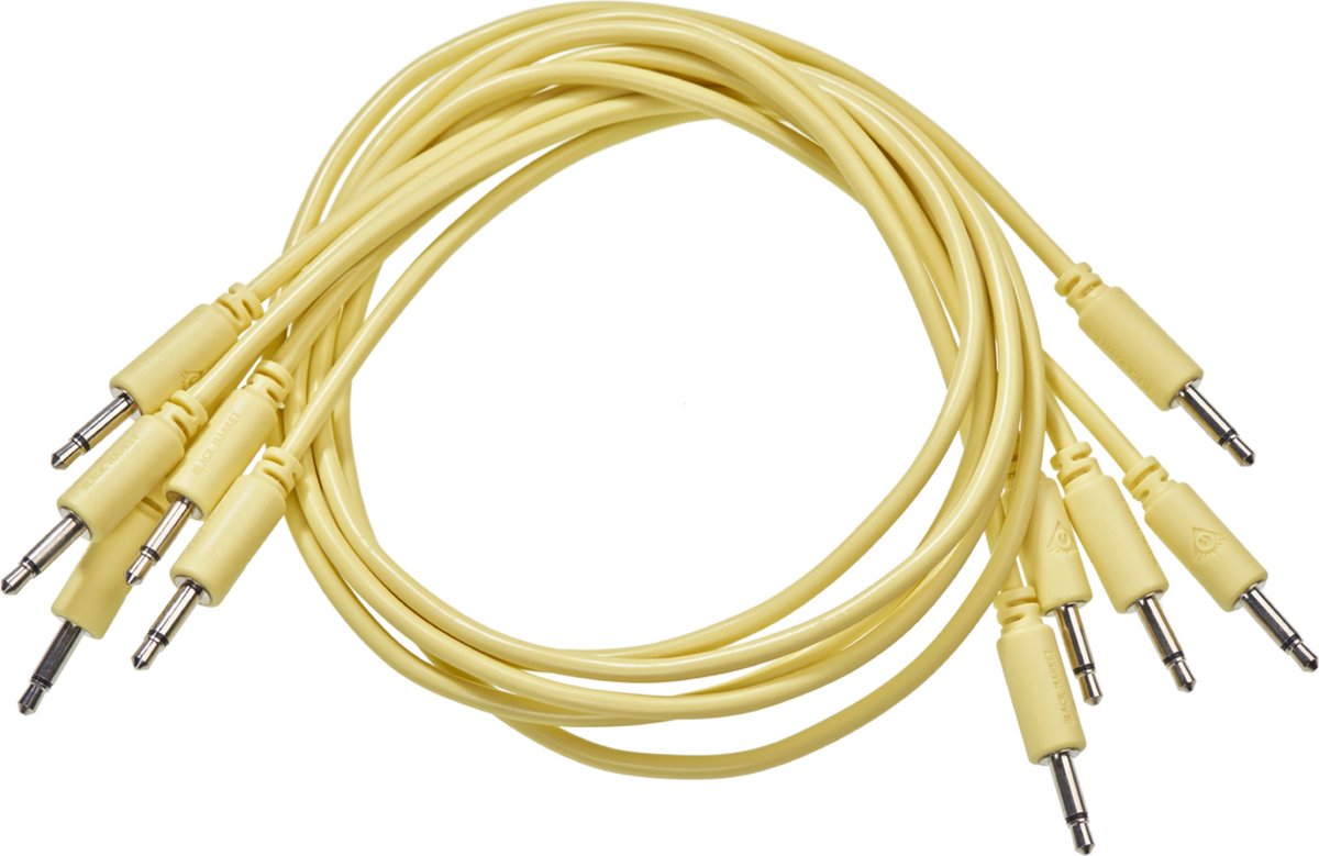 Black Market Modular Patch Cables 1.5m Yellow (5-Pack) - Patchkabel
