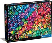 Clementoni - Puzzel 1000 Stukjes Marbles - Colorboom, Puzzel Voor Volwassenen en Kinderen, 14-99 jaar, 39650