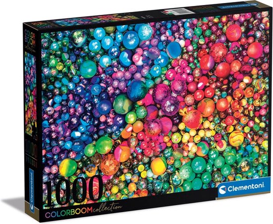 Clementoni - Puzzel - 1000 Stukjes - Colorboom-Marbles - Puzzel Voor Volwassenen - Special Series Adult