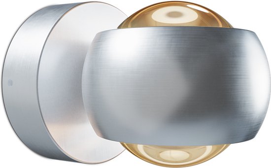 Hoftronic Smart Cupo - LED Wandlamp Up & Down Smart - RGBWW 16,5 miljoen kleuren - 6 Watt 600 Lumen - RVS - Gevellamp met music sync - IP54 Waterdicht - Geschikt als wandlamp buiten, wandlamp badkamer en wandlamp binnen - 3 jaar garantie