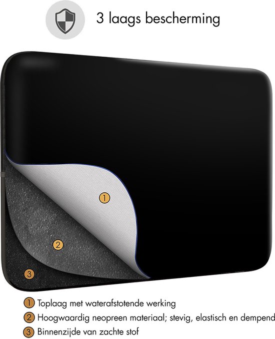 Sleevy 14 laptophoes pauwen patroon - laptop sleeve - Sleevy collectie 300+ designs