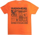 Radiohead - Gawps Heren T-shirt - M - Oranje