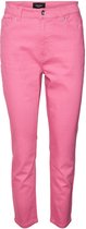 Vero Moda VMBRENDA HR STRAIGHT ANK CUT COLOR Dames Jeans Shocking Pink - Maat 27 x L34