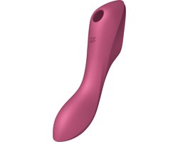 Satisfyer, drukgolfvibrator, Curvy Trinity 3, 17,5 cm, 3 motoren, veelzijdig, drukgolven en trillingen