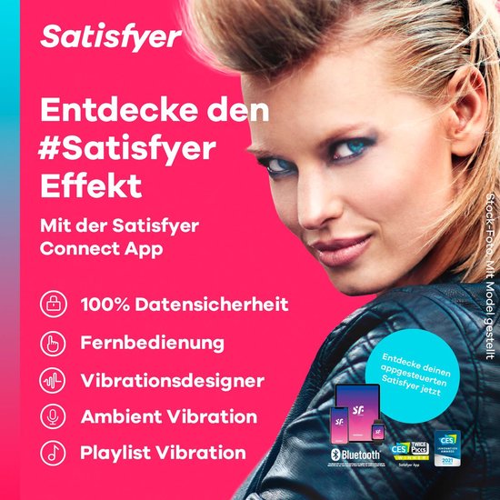 Satisfyer 'Signet Ring Connect App', penisring / cockring met app (8,5 cm)