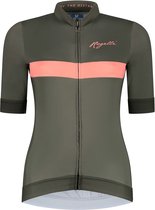 Rogelli Prime Fietsshirt - Korte Mouwen - Dames - Groen, Koraal - Maat XS