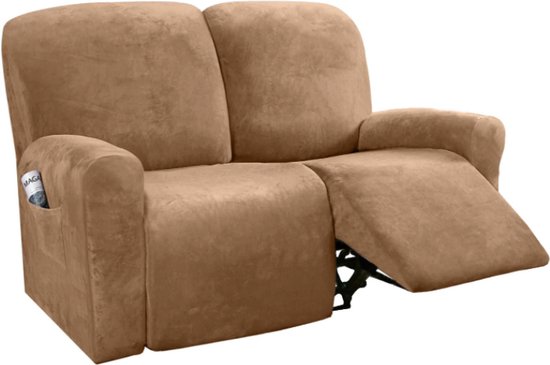 Housse de fauteuil inclinable en velours - Camel - Housse pour votre  fauteuil Relax -... | bol
