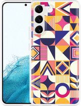 Galaxy S22+ Hoesje Modern Abstract Paars - Designed by Cazy