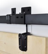 Barnwoodweb Schuifdeursysteem Box Track - zwart - 300 cm - wandbevestiging