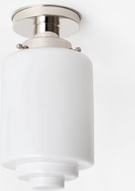 Art Deco Trade - Plafonnière Getrapte Cilinder Medium 20's Nikkel
