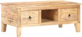 Salontafel 100x55x40 cm ruw mangohout