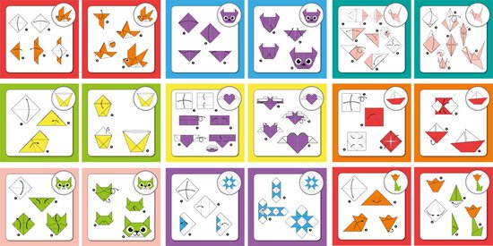 XXL Pack Origami Papier | 180 vellen | Inclusief vouwvoorbeelden | Hobby en creatief voor kinderen en volwassenen | Craft Sensations - Craft Sensations