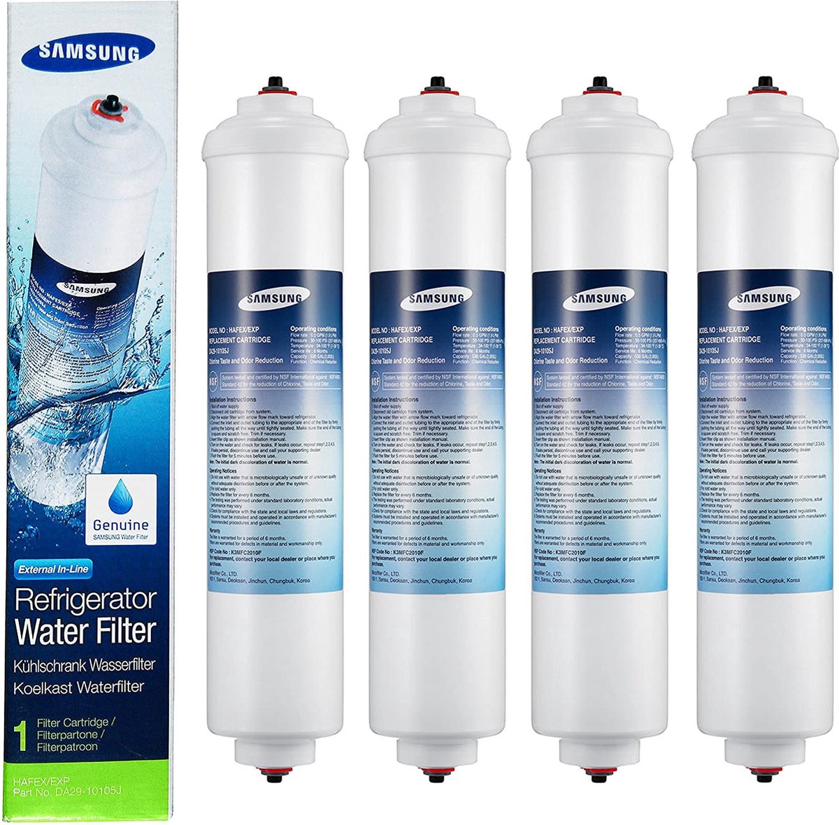 4x filtre à eau Samsung DA29-10105J