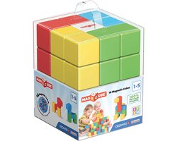 Geomag MagiCube Green Line - Magnetische Bouwblokken Gerecycled - 16-delig - Vanaf 1 jaar