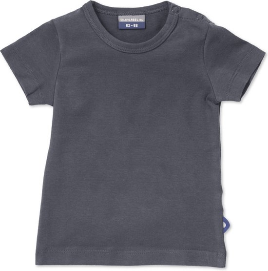 Silky Label t-shirt glacier grey - korte mouw - maat 62/68 - grijs