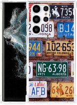Hoesje maken Geschikt voor Samsung Galaxy S22 Ultra GSM Hoesje met doorzichtige rand Kentekenplaten