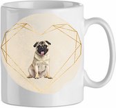 Mok Pug 4.2| Hond| Hondenliefhebber | Cadeau| Cadeau voor hem| cadeau voor haar | Beker 31 CL