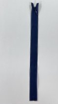 YKK rits, Blinde Rits Naadverdekt, Donkerblauw, 25 cm, Per Stuk.