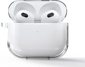 Apple AirPods 3 Hoesje - Mobigear - Serie - Siliconen Hoesje - Transparant - Hoesje Geschikt Voor Apple AirPods 3