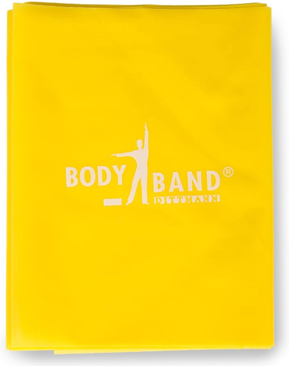 Fitness elastiek 2,5 meter - Lichte weerstand - Geel - Body-Band