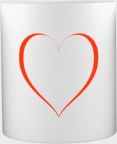 Akyol® Hartjes Mok met opdruk | liefde | love | moederdag | 350 ML inhoud