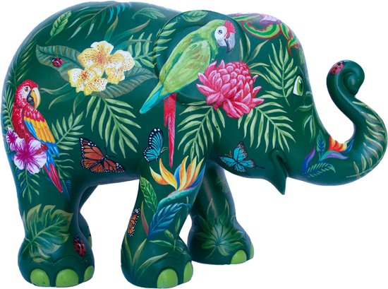 Elephant Parade - Plant Paradise - Handgemaakt Olifanten Beeldje - 20cm