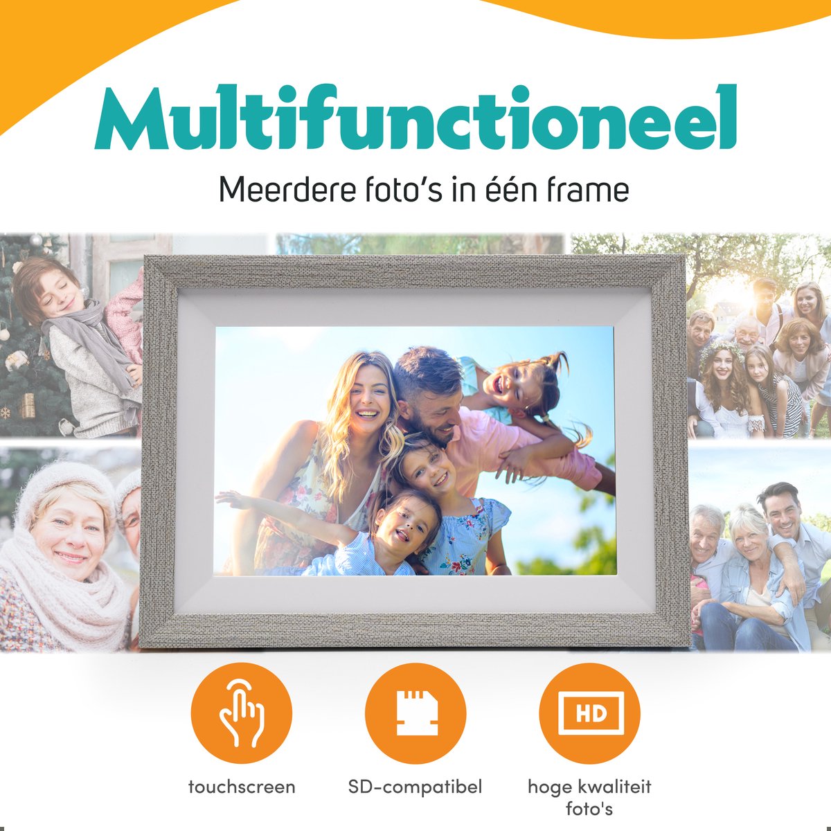 Pora&Co - Digitale fotolijst met WiFi en Frameo App - 10.1 - afbeelding 3