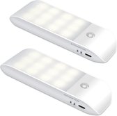 KASTVERLICHTING - ZINAPS Nachtverlichting LED Nachtlicht met bewegingssensor, LED-licht USB oplaadbare nachtlampkast licht met 3 modi sensor, kinderen / slaapkamer, hal enz. Motion