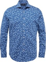 Vanguard - Overhemd Takken Blauw - XL - Heren - Modern-fit