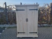 Kledingkast ''Brocante'' van Nieuw, Blank steigerhout 210x100cm