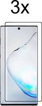 Samsung Note 10 Screenprotector - Samsung Galaxy Note 10 screen protector - Full cover - 3 stuks
