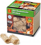 aanmaakwol op hout/wasbasis 32 stuks